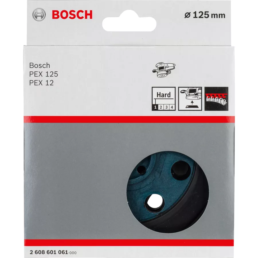 Plateau de ponçage dur ponceuse excentrique PEX 12 AE BOSCH